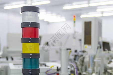 一家电子设备工厂的工业信号LED灯工业机图片