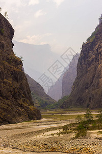 尼泊尔喜马拉雅山马纳斯卢地图片