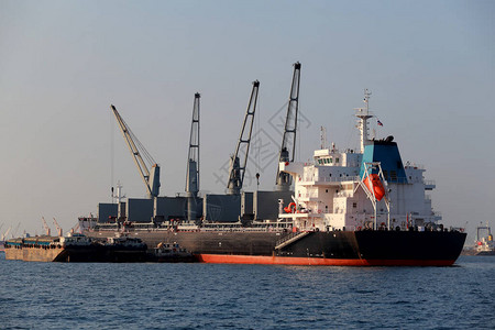 国际集装箱货船在海洋货运航运航海船舶图片