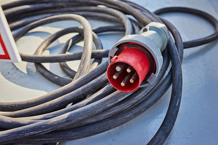 充电高压插座电缆Yacht港接驳电线图片