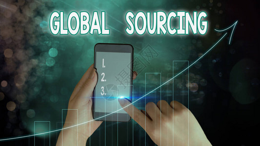 GlobalSourcing的文本标记商业图片文本从全球商品市图片