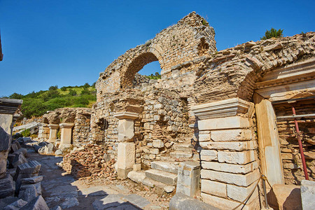 Ephesus土耳其古老的废墟图片