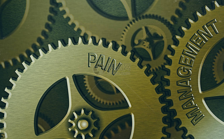 显示疼痛管理的概念手写概念意味着采用跨学科方图片