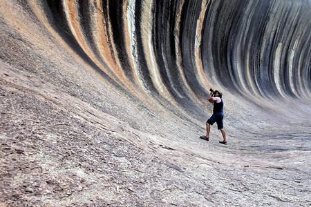 在西澳大利亚海登拍摄波浪岩的澳大利亚摄影图片