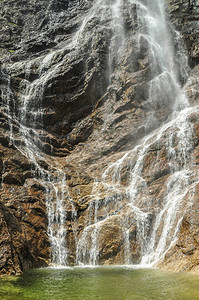 Oetcher公园的瀑布图片