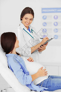 年轻孕妇看医图片