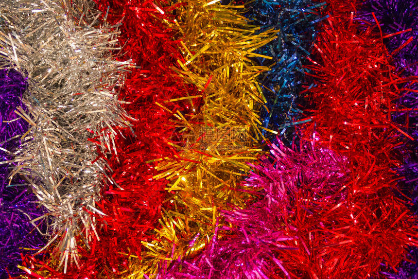 新年的彩色条纹喜庆的心情快乐的假期狂欢节顶级风图片