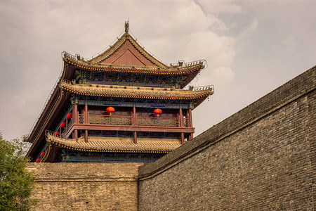 陕西省安市城墙门图片