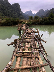 山东曹县废弃的桥美丽的高清图片