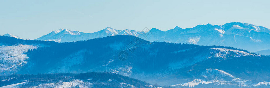 到西部去ZaoadneTatry山从Brestova到VelkaKamenista峰背景