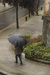 城里的雨天图片