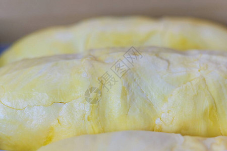 特写榴莲果肉黄金热带水果图片