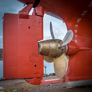 挪威Stokmarknes的芬马克伦废弃船高清图片