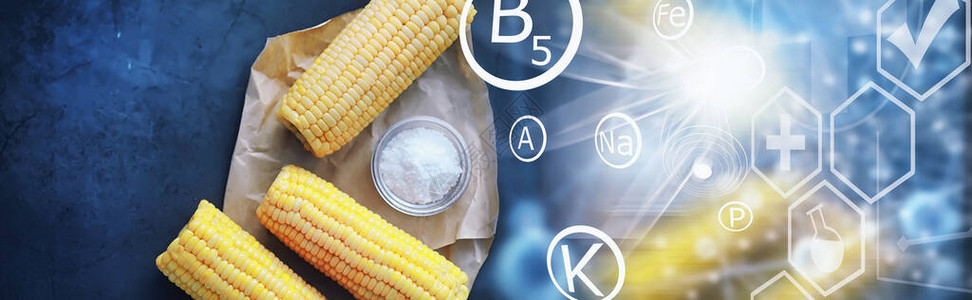 用盐新鲜制作的香玉米穗农场小吃新鲜玉米健康早餐和健康生图片