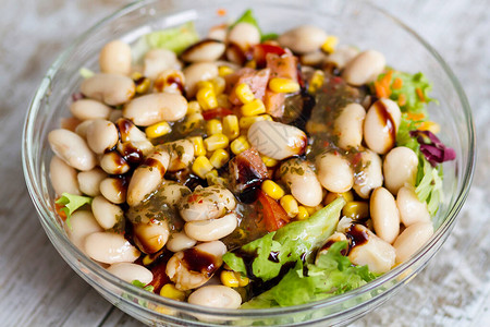 白豆健康营养沙拉图片