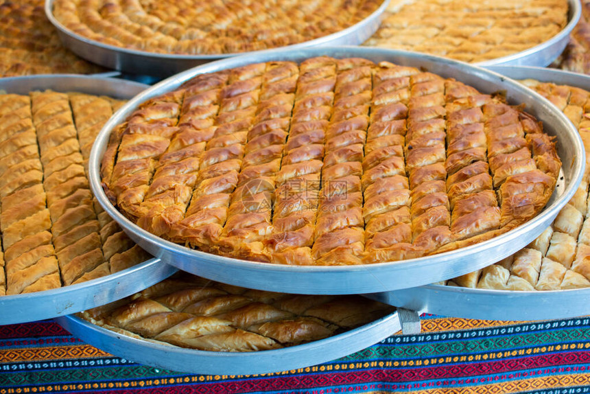 土耳其传统甜点Baklava来自土耳其伊斯坦图片