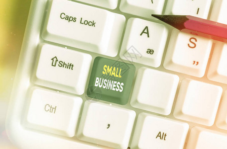 SmallBusiness商业照片文本以规模有限而闻名的个人所图片