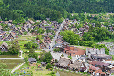 白川乡的历史村落白川乡是位于日本岐阜县的日本联合国教科文组织图片