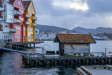 挪威卑尔根市景图片