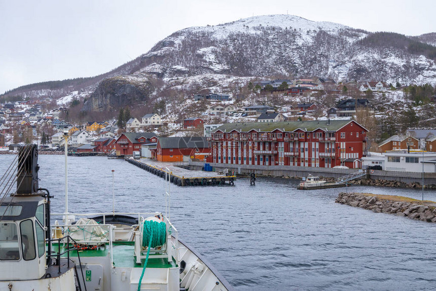 挪威海的港湾图片