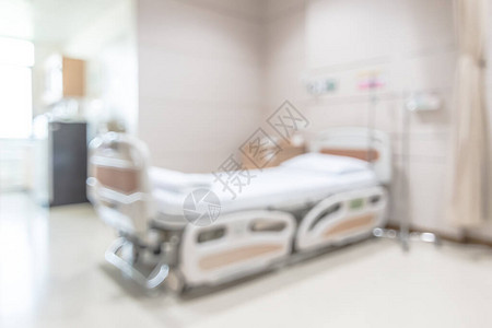医院病房或ICU重症监护室背景模糊图片