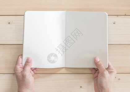 空白开放口袋书模拟目录杂志或纸质纹理复制空间笔记模板图片
