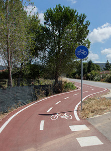 自行车道双向自行车道自行车图片