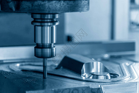 CNC碾磨机用固态末端工具切割模具高精度模型和由机械中心导致的图片