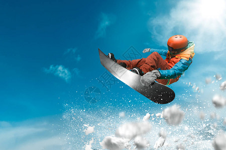 单板滑雪极限冬季运动图片
