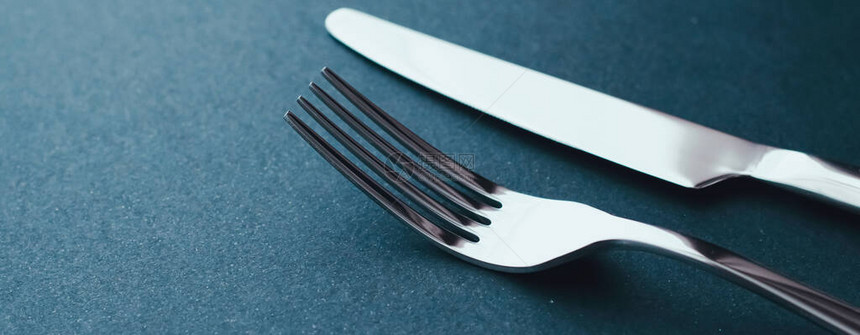 叉子刀餐桌装饰用银餐具最起码设图片