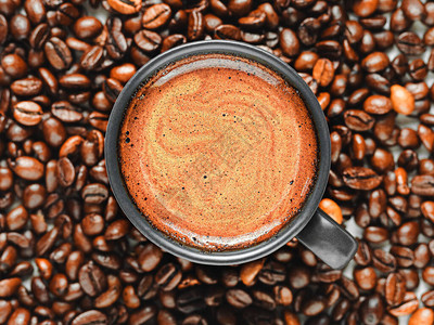 烤咖啡豆平铺特制香味咖啡中含有泡图片