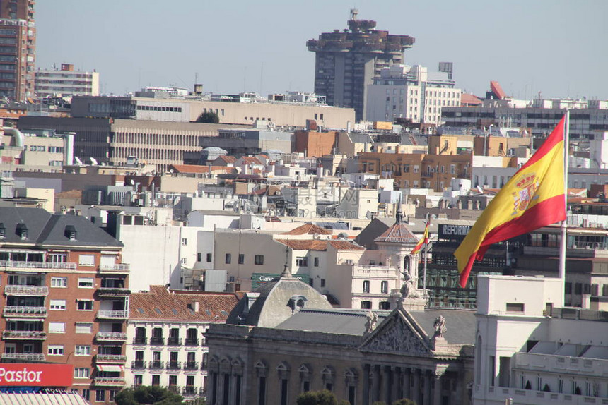 马德里市的城市景观图片