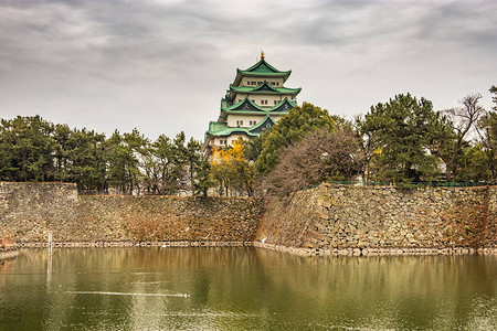 日本名古屋名古屋城堡1610背景