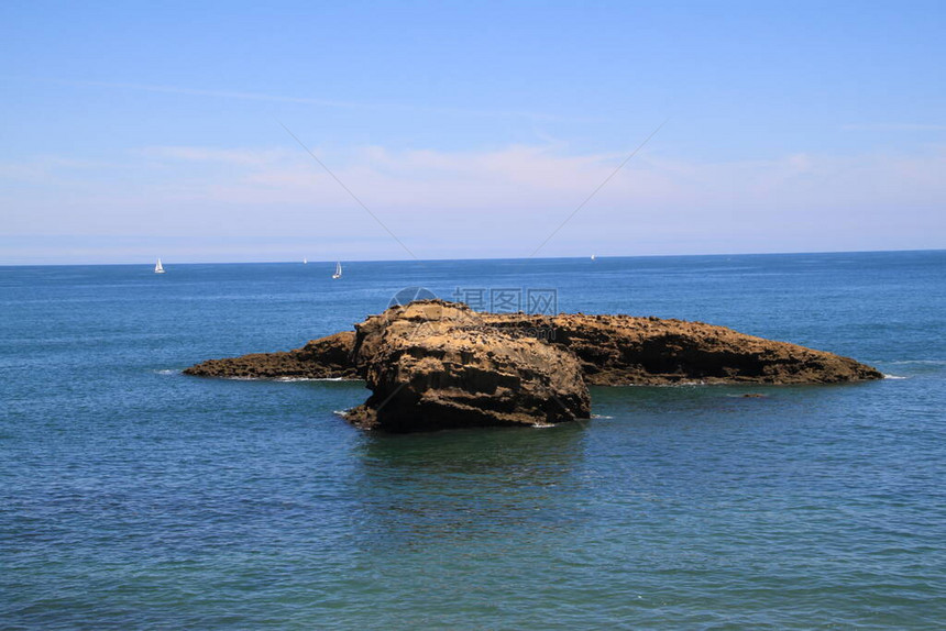 法国比亚里兹比斯卡湾海岸景观图片