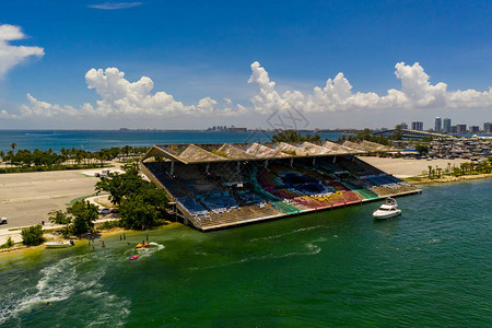 航拍照片迈阿密海洋体育场图片
