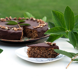 自制巧克力蛋糕传统克罗地亚蛋糕Skradinsky蛋糕世界图片