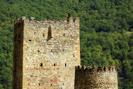 位于格鲁吉亚阿纳努里中世纪城堡建筑群的休波瓦里图片