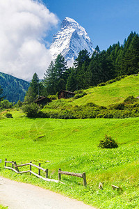 瑞士Zermatt的Mammorhorn山附图片