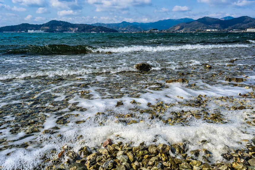 日本静冈县Hamana湖哈马纳科与太平洋相连图片