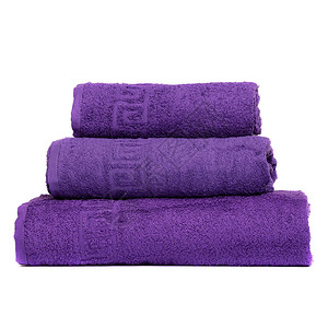 毛巾紫色图片