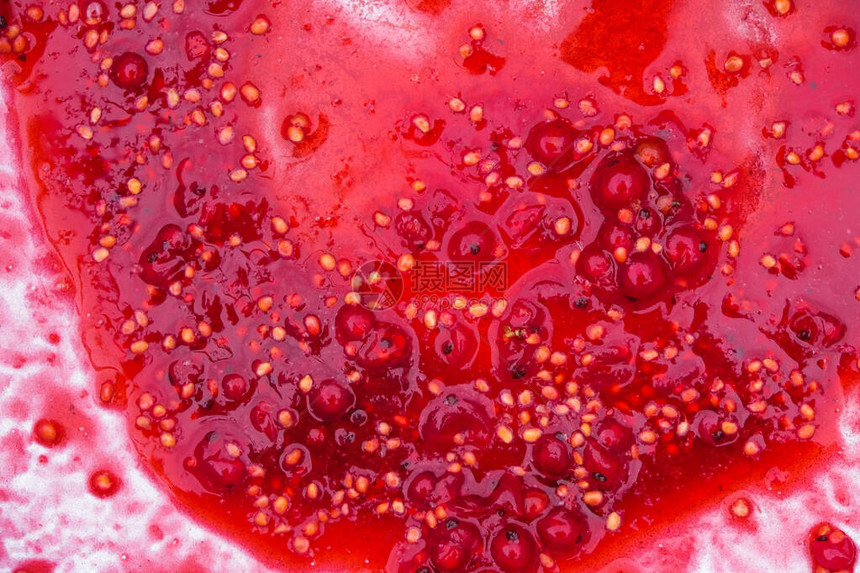 棕色果汁黄色种子碗里满的浆果复制空图片