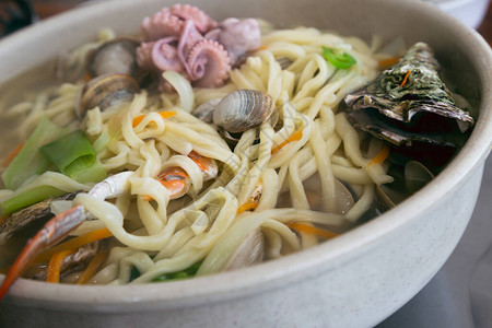 韩国食物海产食品Kalgu图片