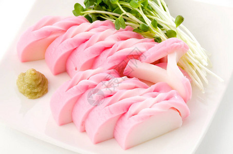 日本菜用萝卜芽片切开的Ka高清图片