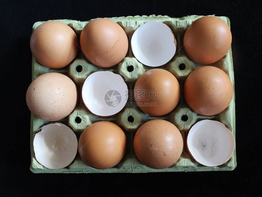 鸡蛋营养食品壳母鸡清蛋黄图片