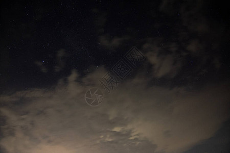 夜晚的天空和星背景图片