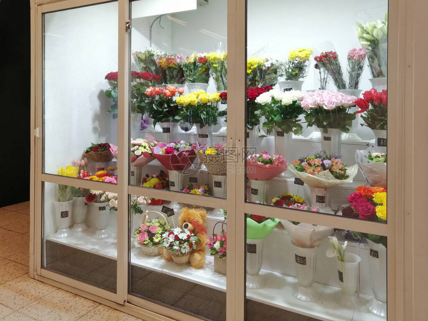 花店花束鲜花销售种类繁多销售点范围广泛图片
