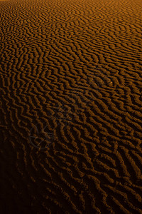 太阳落山时撒哈拉沙丘上的海浪图片