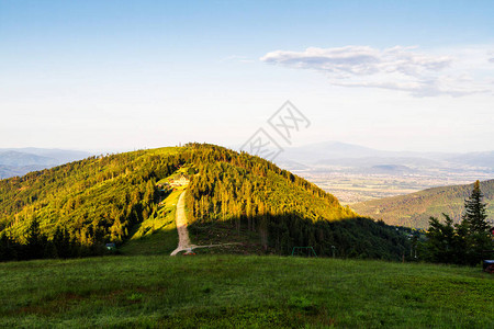 Klimczok山峰的景象图片