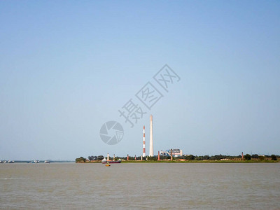 滨江工业区恒河边工业滨河工业区工业恒河污染厂图片