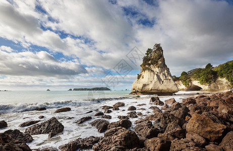 新西兰科罗曼德尔半岛CathedralCove教图片